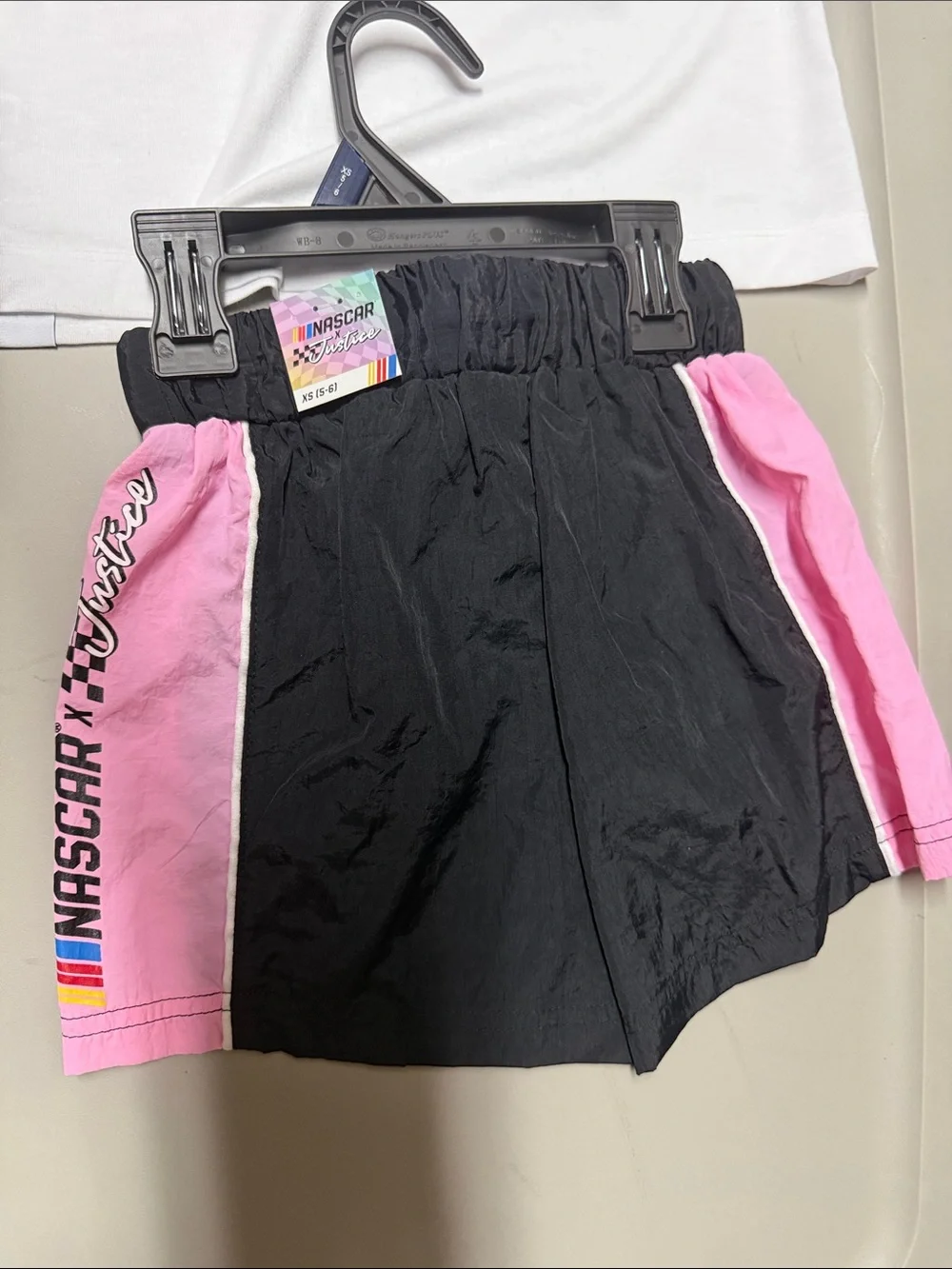 Justice Girls NASCAR Justice set shirts and shirt Xs 5/6 nwt